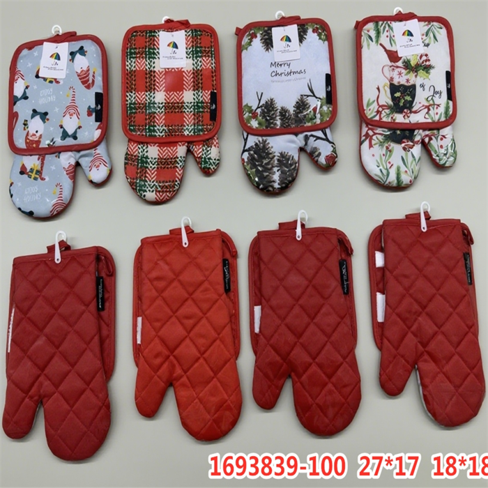 Набор прихватка-рукавица 18х30 см. 1 шт. прихватка 18х18 см. 1 шт. арт. 1693839 1693839 - фото 105977