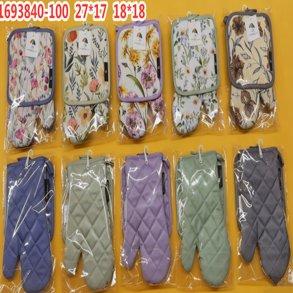 Набор прихватка-рукавица 18х30 см. 1 шт. прихватка 18х18 см. 1 шт. арт. 1693840 1693840 - фото 105978