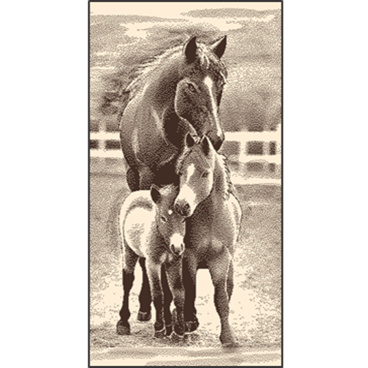 Полотенце махровое 50х90 см. 420 гр. арт. С106-ЮА  рис. 7940 Счастливая семья С106-ЮА-2 - фото 106140