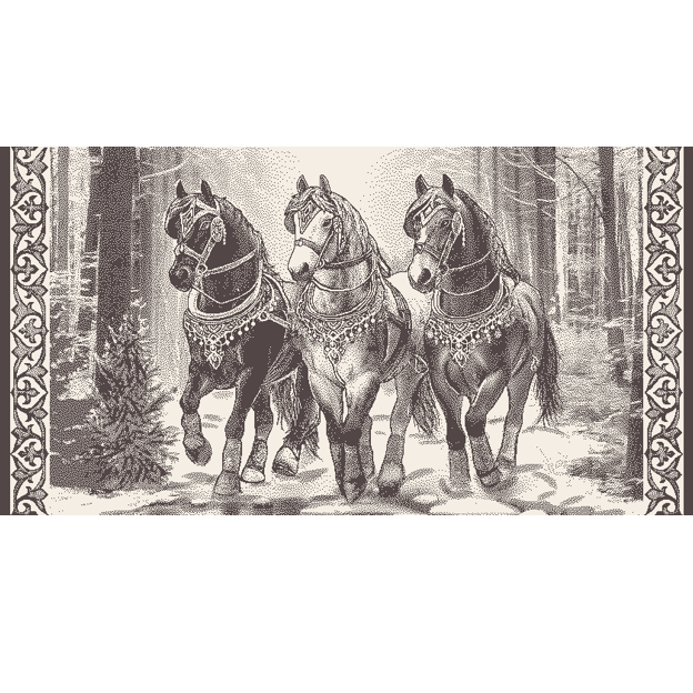 Полотенце махровое 70х140 см. 420 гр. арт. С81-ЮА  рис. 7946 Быстрая тройка С81-ЮА-2 - фото 106144