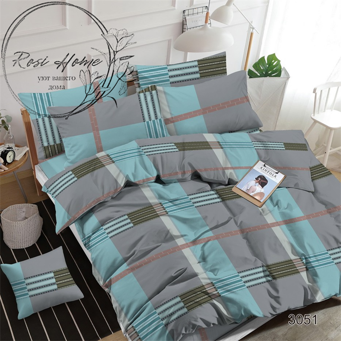 КПБ Rosi Home 2,0 спальный 2 нав 70х70 см бязь арт.3052 3052 - фото 106212