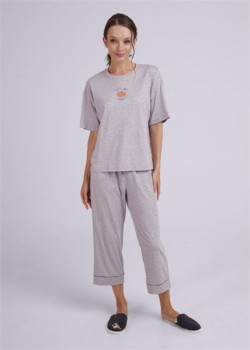 CLE LP14-1131/3 Пижама жен. Тыковка (50-св.сиреневый/фиолетовый) 97773 - фото 119724