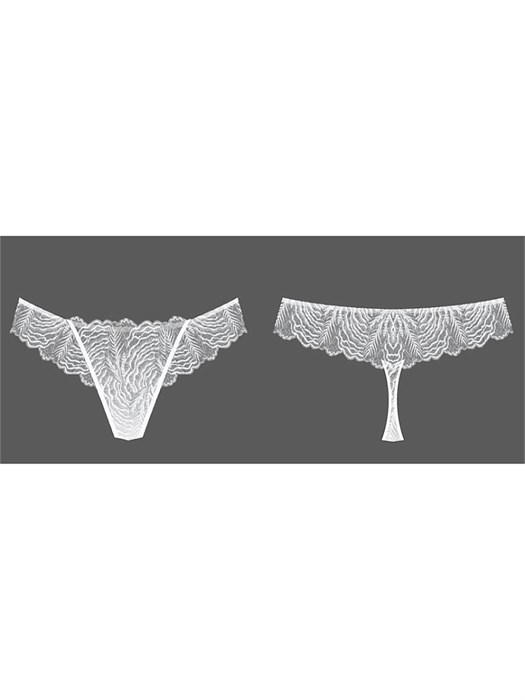 Плавки LSi_F_CRISTALLO_4528 String (40-Bianco) Sisi 97788 - фото 119742