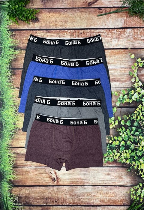 Трусы муж. боксеры Бона-Б (р.52) 2 шт/уп 97839 - фото 119795