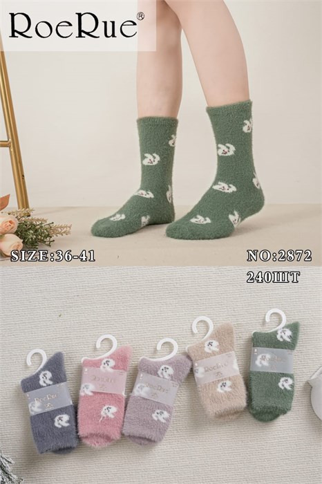 Носки жен.№2872 "RoeRue" норка средние 10шт/уп 97916 - фото 119876