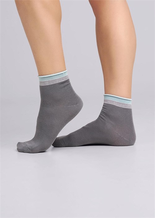 ЭЙС Носки жен.Д115ш осл.резинка (23-серый) 98023 - фото 119985