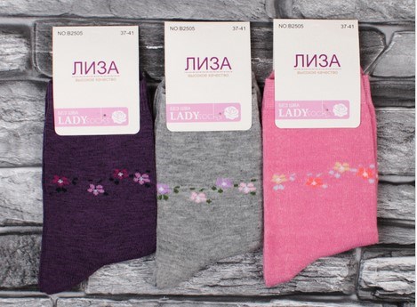Носки жен.№2505 "Лиза" средние 12шт/уп 98132 - фото 120124