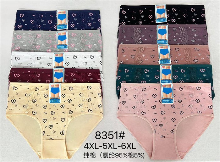 Плавки "Cotton" 8351 (4XL,5XL,6XL) 98585 - фото 120591