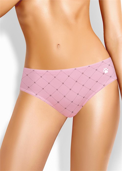 CLE B1208/1 Трусы жен. Лапка (44-св.розовый/зелёный) 98653 - фото 120659