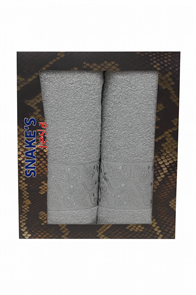 Набор махровых полотенец 50х90 см. 1 шт. 70х140 см. 1 шт. арт. НМП06 цв. серый НМП02