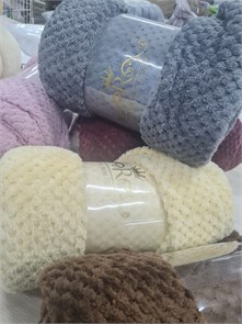 Плед флисовый вафля 200х220 см. КУР 87169