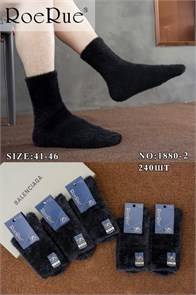 Носки муж.№1880 "RoeRue" норка черные 10шт/уп 97883