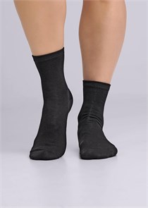 ЭЙС Носки жен.Д101ш  хл70%+эл (23-чёрный) 98022