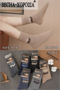 Носки муж.№1760 "RoeRue" верблюд ассорти 12шт/уп 98094