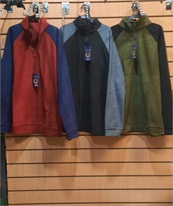 Джемпер муж. флис полузамок ассорти разм. 58 98224