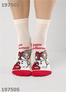 CLE Носки жен.Д2565 НГ хл+эл (23-меланж бежевый) 98407