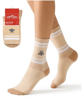 Носки ж. ACTIVE 153 (39-41-Beige) с высокой резинкой Oms 82816 - фото 100550