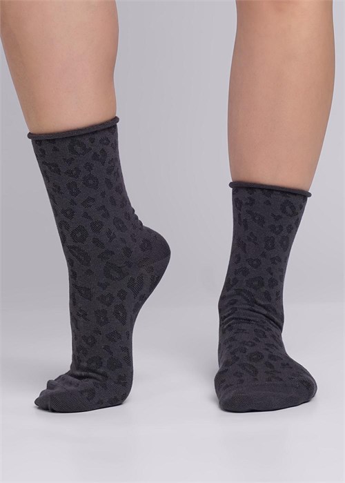 CLE Носки жен.Д298 база ослаб.рез (23-т.серый) 85416 - фото 104199