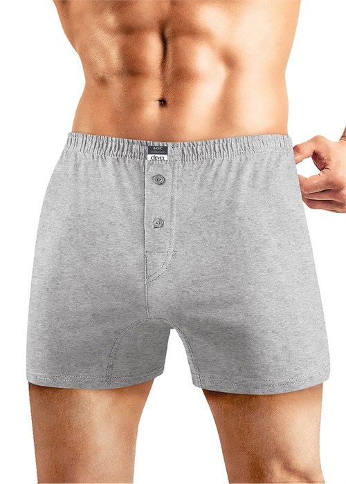 CLE MBX608710/8maxi Трусы муж. Хлопок (58-меланж св.серый) 85421 - фото 104204