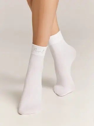 Носки жен. FANTASY 24С-6СП (23-25-silver-bianco) 85487 - фото 104309