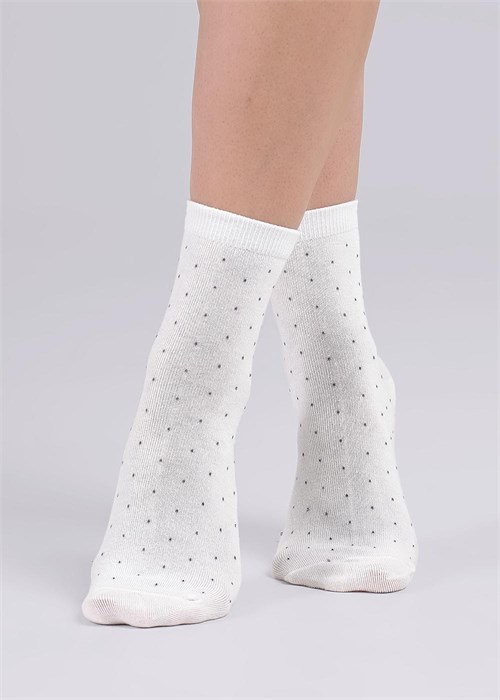 CLES Носки жен.L1002 market line хл+эл (25-белый) 85603 - фото 104448