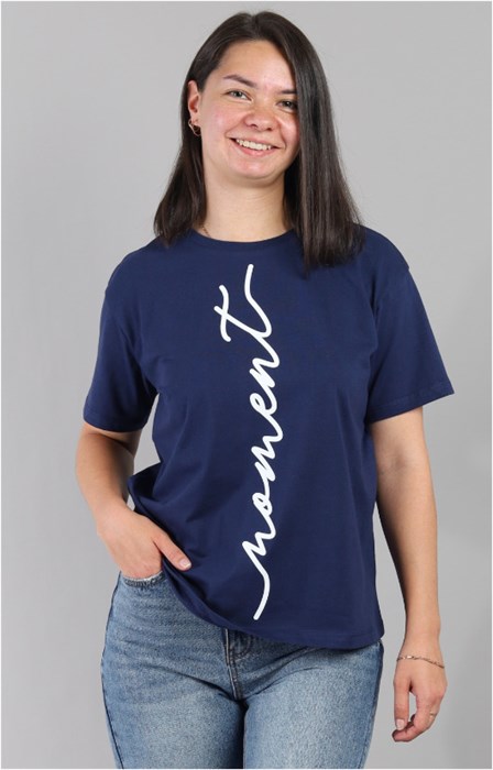 HSXW 60510-41K Футболка женская (Т.синий (170)-088(44)) 85821 - фото 104673