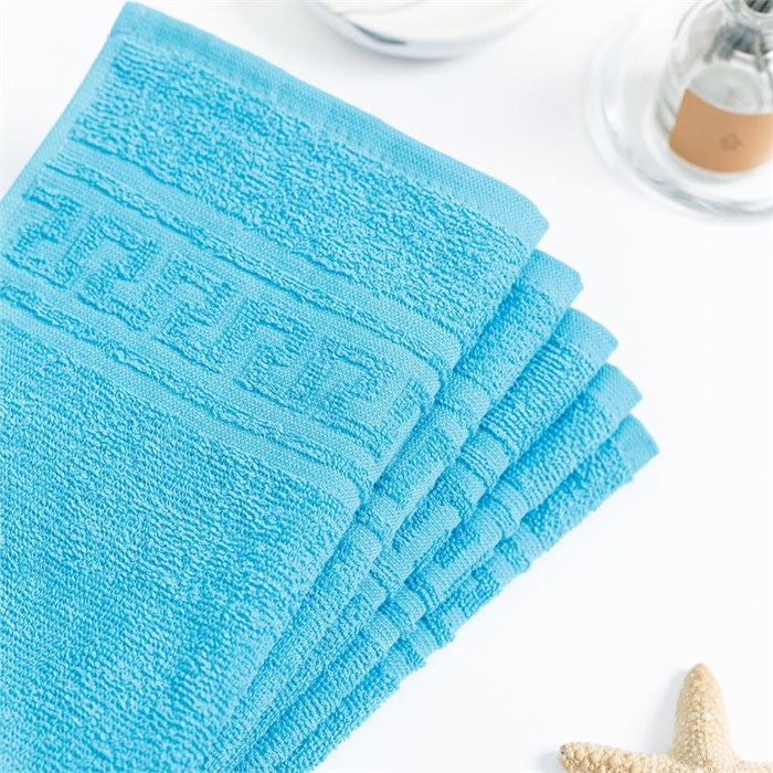 Полотенце махровое, г/к, 70х140, арт. ВТ 70-140Г, 380 гр/м2, цвет: 502-ярко-голубой ВТ 70-140Г-10 - фото 104758