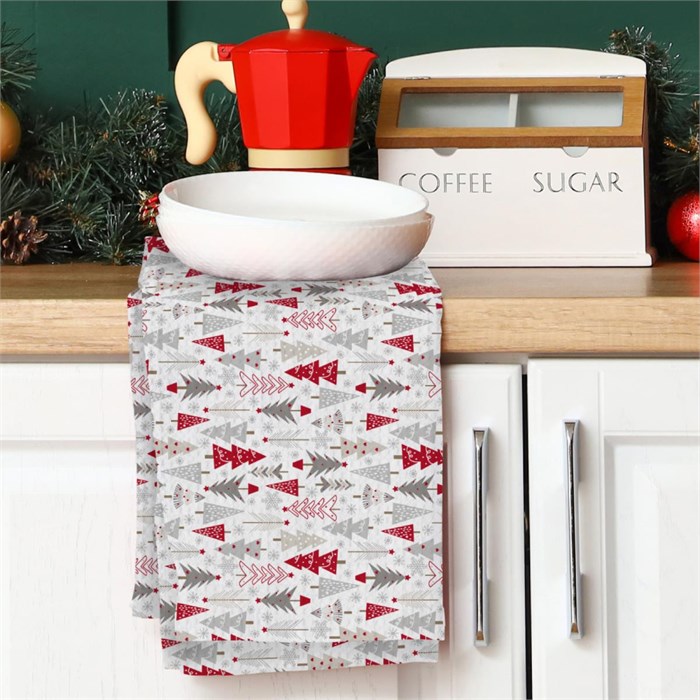 Полотенце вафельное Vse DOMA 45х60 см. 60325-1 Зимняя сказка 60325-1-1 - фото 104764