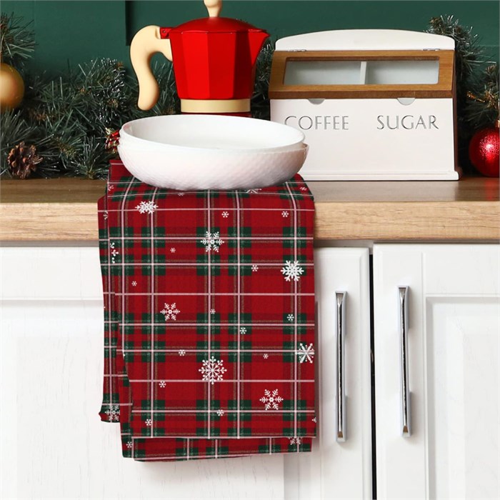 Полотенце вафельное Vse DOMA 45х60 см. 60339-1 Рождественское утро 60339-1-1 - фото 104765