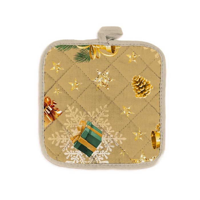 Прихватка рогожка Vse DOMA 18х18 см. 60320-1 Сказочное Рождество 60320-1-2 - фото 104766