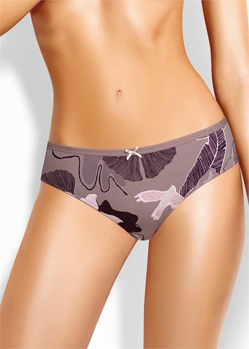 CLE B1181 Трусы жен. Миндаль (46-т.бежевый/т.коричневый) 86025 - фото 104878