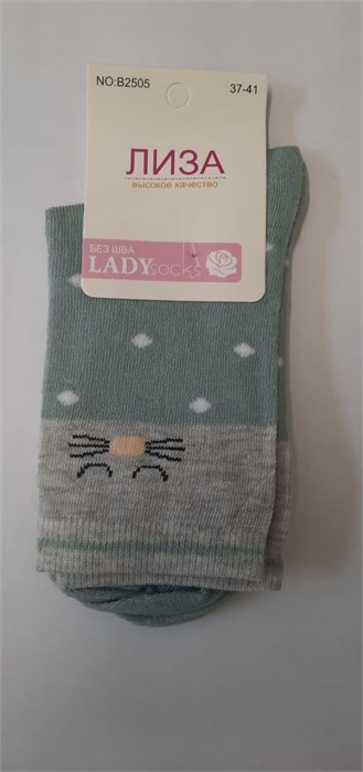 Носки жен.№2505-1 "Лиза" средние 12шт/уп 86116 - фото 104993