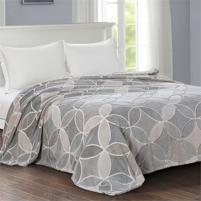 Плед Бамбук с лентой 220*200 см 277 (круги) 86212 - фото 105096