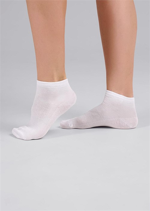 CLES Носки жен.L2001 market line сетка (23-белый) 86662 - фото 105652