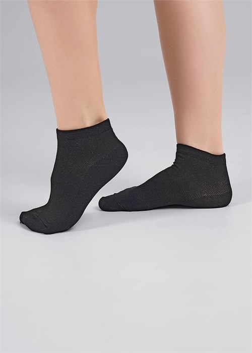 CLES Носки жен.L2001 market line сетка (23-чёрный) 86663 - фото 105653