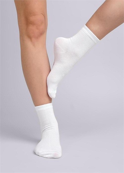 CLE Носки жен.Д201 хл+эл логот белый 25 86768 - фото 105777