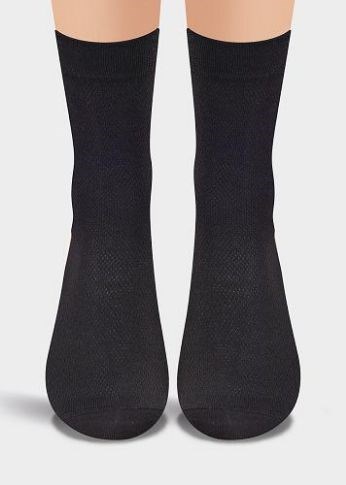 CLE Носки муж.К112 хл+па сетка (29-чёрный) 86782 - фото 105794