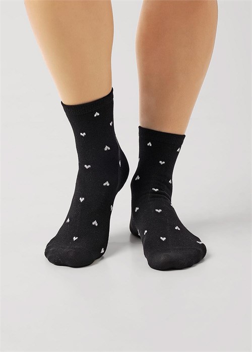 CLES Носки жен.L3004 market line хл+эл (23-чёрный) 86787 - фото 105799