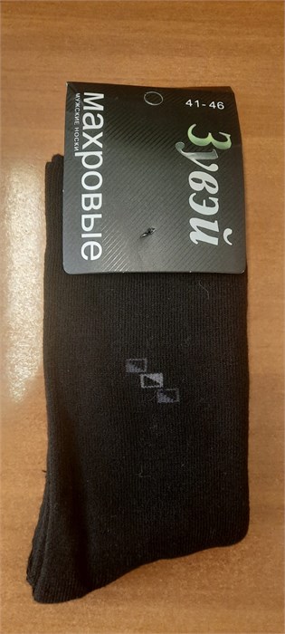 Носки муж.№1552-3 Зима "ZuWei" махра черные 6шт/уп 86989 - фото 106031