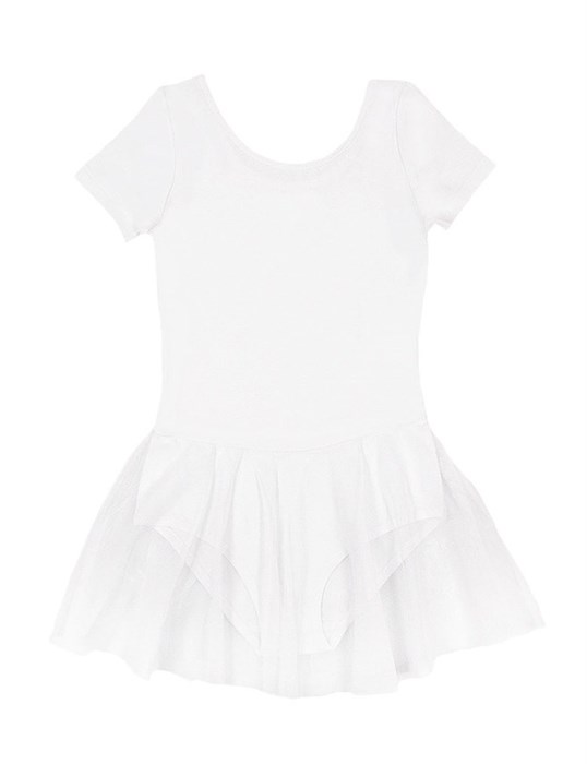 CAJ 4150 Купальник гимнастический для девочки белый (146)-76 БТ 365903 - фото 114970