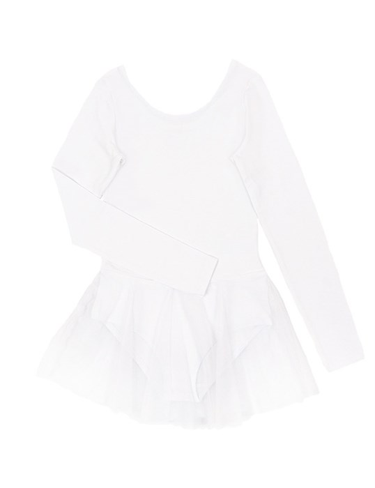 CAJ 4151 Купальник гимнастический для девочки белый (158)-80 БТ 366180 - фото 114975