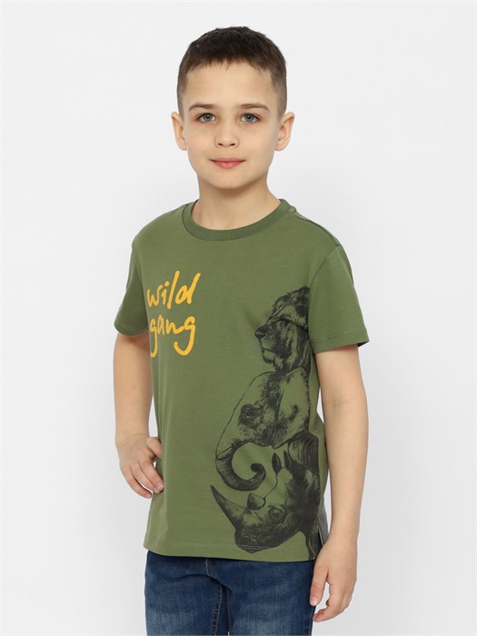 CSKB 63555-35-371 Футболка для мальчика (Хаки (098)-56) 563925 - фото 115243