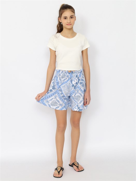 CSJG 70475-43-400 Шорты для девочки (Голубой (146)-76) 592441 - фото 115728