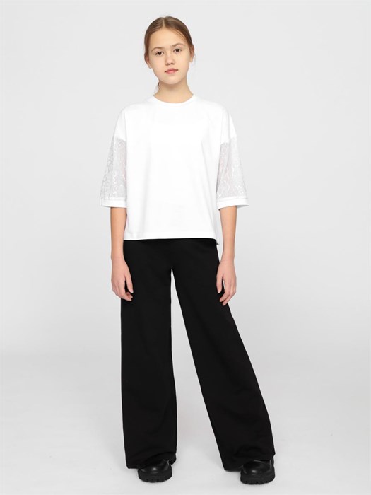 CWJG 63607-20 Джемпер для девочки (Белый (152)-80) 604269 - фото 115808