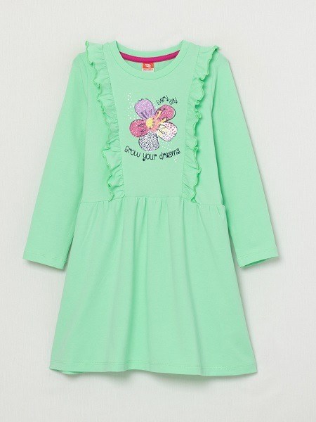 CWKG 62813-38-282 Платье для девочки (Св.зеленый (122)-64) 497816 - фото 115843