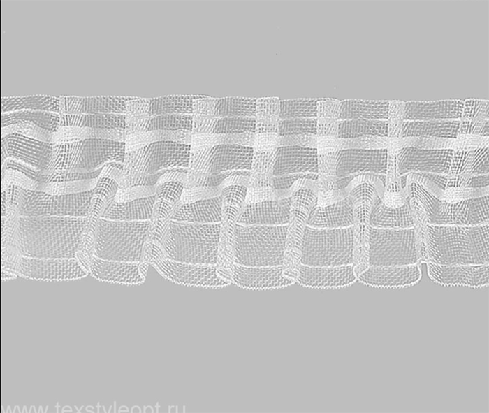 605-О Тесьма шторная 6см прозрачный бабочка КАТУШКА 50м 605-О катушка 50 метров - фото 77220