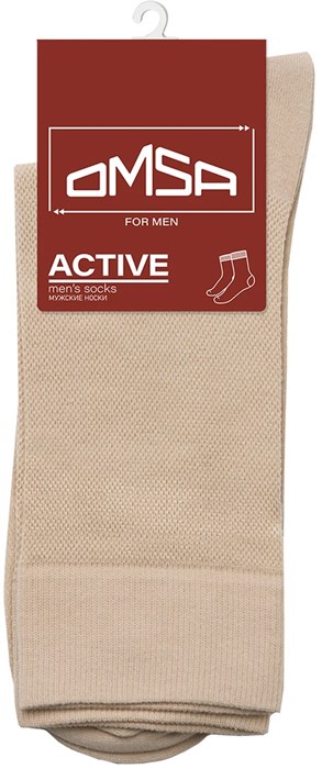 Носки м. ACTIVE 103 (39-41-Beige) сетка Oms 447336 - фото 97144