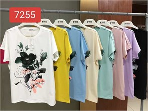 Футболка жен. Тюльпан №7255 розовый one size 82847