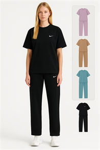 Костюм жен. р-ры L-5XL трикотажный бирюза, фиолет, корич, голубой, черн, зеленый арт. 2000 83059