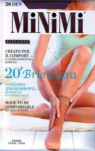 Носки BRIO 20x2 (0-Nero) lycra MNM 84663